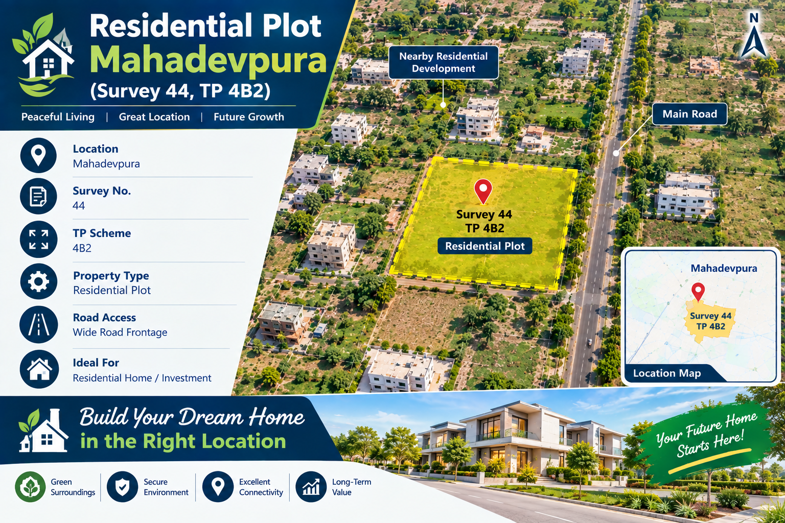 Residential Plot - Mahadevpura (Survey 44, TP 4B2)